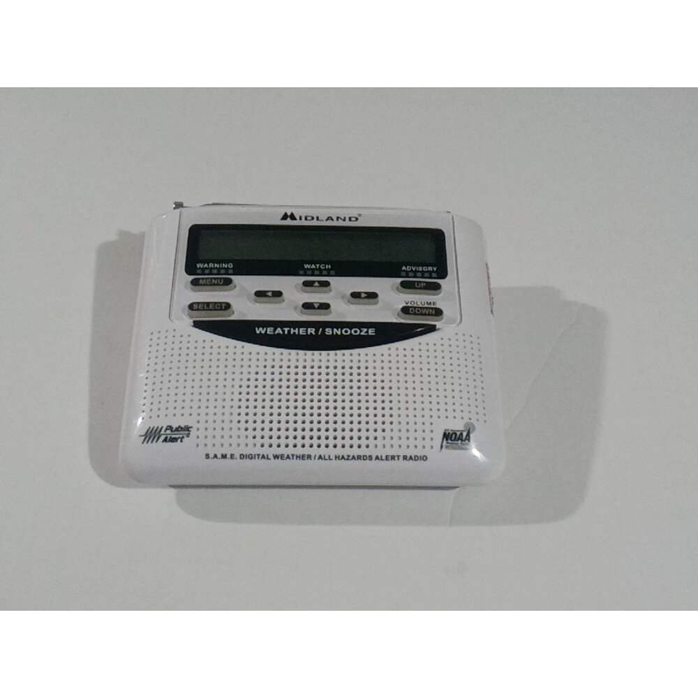 Midland WR-120EZ Emergency Weather Alert Radio with Alarm Clock - WORKS GREAT!!